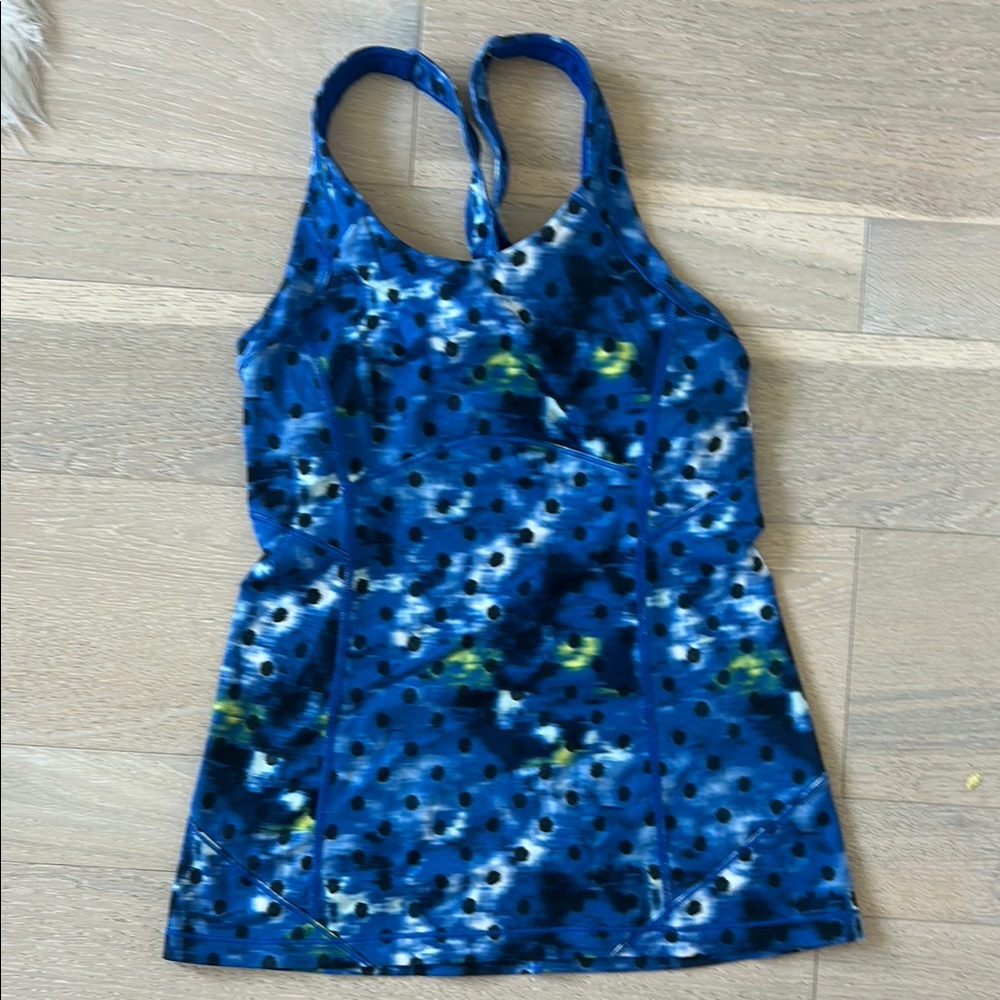 Lululemon Athletica Blue and Green Tank Top